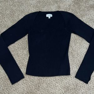 Pistola Taryn Long Sleeve Sweetheart Neck Sweater